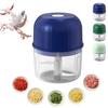 260ML Electric Garlic Mincer, USB Rechargeable Mini Food Chopper, Portable Vegetable Grinder for Garlic, Chili, Meat & Baby Food, Kitchen Gadget