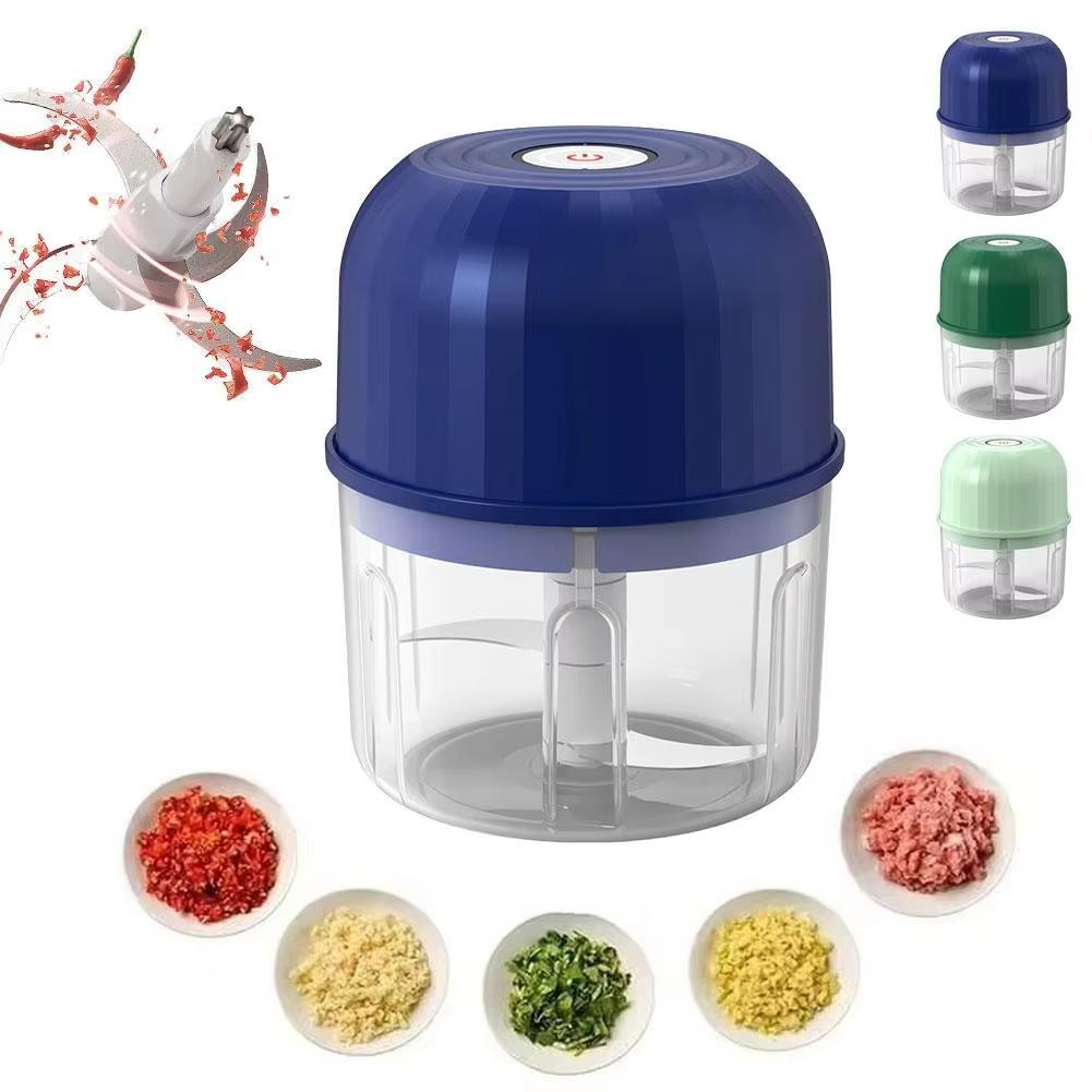 260ML Electric Garlic Mincer, USB Rechargeable Mini Food Chopper, Portable Vegetable Grinder for Garlic, Chili, Meat & Baby Food, Kitchen Gadget