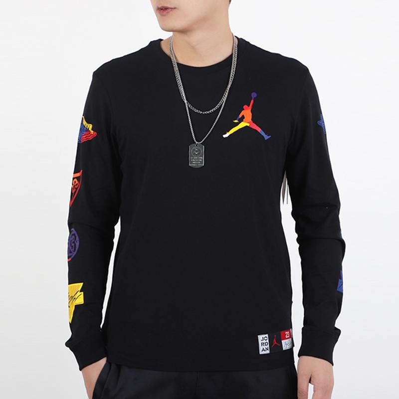 Jordan DNA Casual Sports Pullover Crew Neck Sweatshirt Men Sweatshirt Black DA6763-010