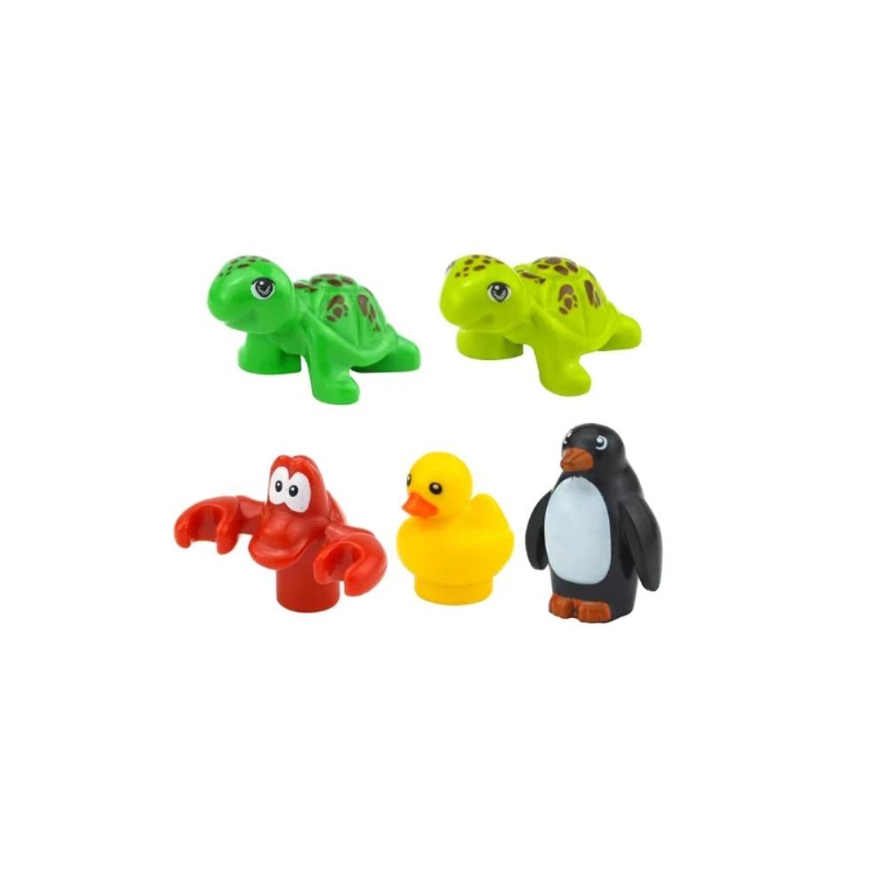 MOC City Animal Building Block Model Character Farm Accessories Goose Pig Dog Orangutan Cheetah Shark Zoo Brick Toy Gifts X014