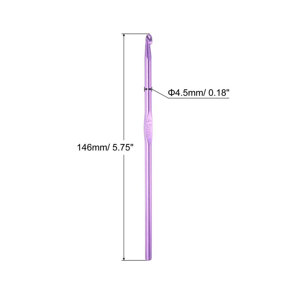 10pcs Aluminum Crochet Hook 2mm-6.5mm Knitting Needles Straight Single Pointed Crochet Hook Setfor DIY Craft Yarn