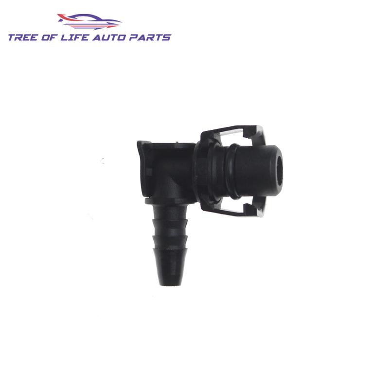 10x ID6 Auto Water Kettle Tank Water Hose Elbow Connector For Engine Radiator Coolant Pipe Joint Plastic Motorcycle Parts