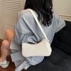 Light Luxury Solid PU Underarm Bag for Women 2026 High Quality Trendy Soft Leather Bags New Simple Sweet Casual Shoulder Bags