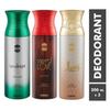 Ajmal Raindrops, Sacred Love & Wisal Deodorant Spray - For Women (200 Ml, Pack of 3), Citrus, Floral, Fresh, Fruity, Oriental, Sweet