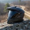 Full Face | Washable Liner, DOT Certified, Adventure Helmet with Peak, for unpaved terrain L B