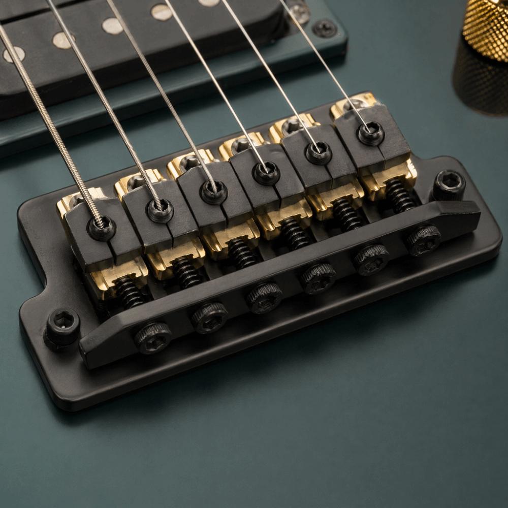 6 PEZZI Blocco Dado di Bloccaggio Nero/Argento/Oro Parti Metalliche per Ponte Tremolo per Sostituzione Chitarra