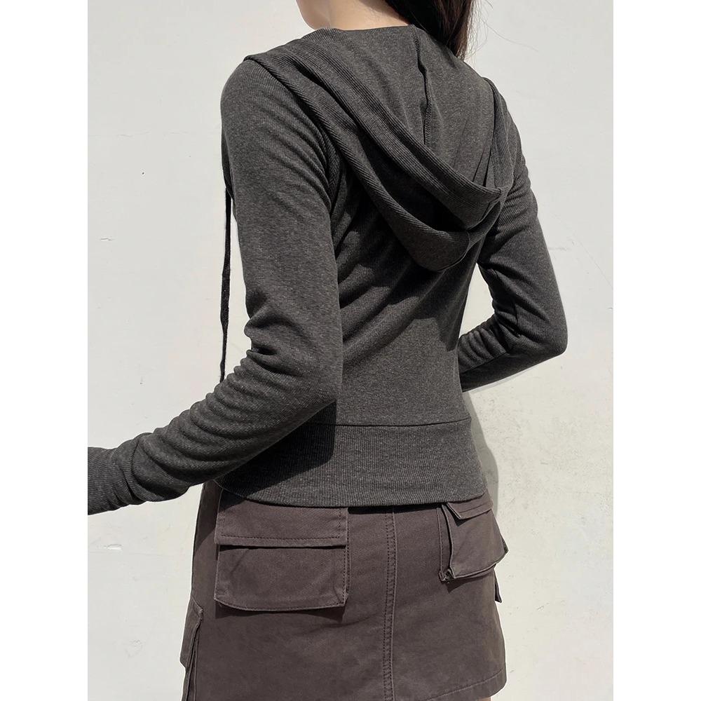 VAYLA Casual Streetwear Basic Hooded Pockets Sweatshirt Tracksuit Solid Long Sleeve Hoodies