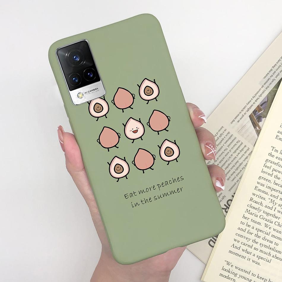 For Vivo V21 Case V2066 V2050 Soft Silicone Cute Painted Cover For Vivo V21E V 21 4g 5g Phone Cases Shockproof Bumper Slim Funda