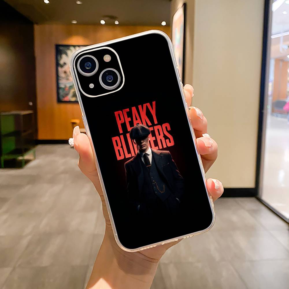 P-Peaky-B- Blinders-movie Phone Case For iPhone17,16,15,14,13,12,11 ,Pro Max,16/15/14 Plus  XS Soft Silicone Transparent Cover iPhone15ProMax