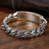 2026 Personalized Domineering Men's Bracelet Jewelry Retro Dragon Silver Bracelet