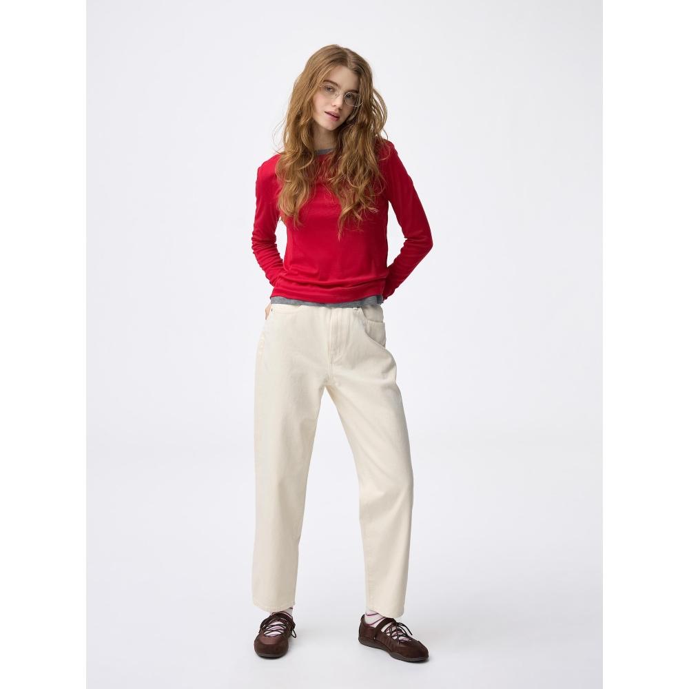 Gu By Uniqlo Straight Ankle Jeans+ec Length 72.0cm