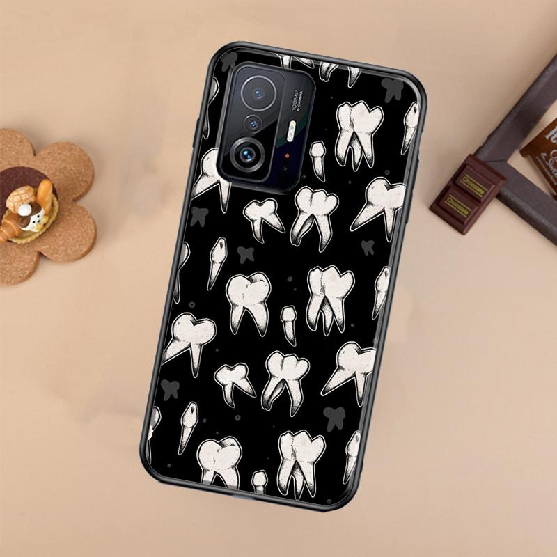 Dentist Tooth Pattern Case For Xiaomi 13 14 Ultra 11T 12T 13T 14T Pro POCO X7 Pro X3 X5 X6 F3 F5 F6 M6 Pro Cover