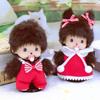 Fruit Adventure Seri Monchiqi Plush Doll PP Cotton Cute Doll Birthday Gift Schoolbag Pendant Decoration Strawberry Cute Girl15cm