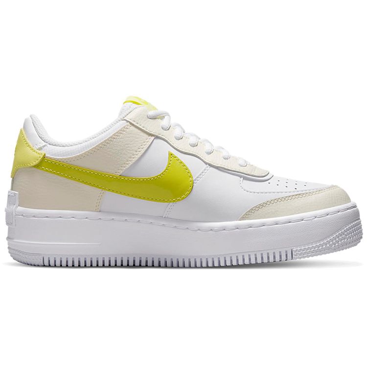 Nike Baskets Air Force 1 Shadow SE Ivoire Pâle Citron Clair Femme Crème DJ5197-100