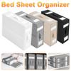 Bed Sheet Organizer Visible Window Zipper Folding Blanket Finishing Box Bed Sheet Storage Box Wardrobe Clothes Bedding Storage