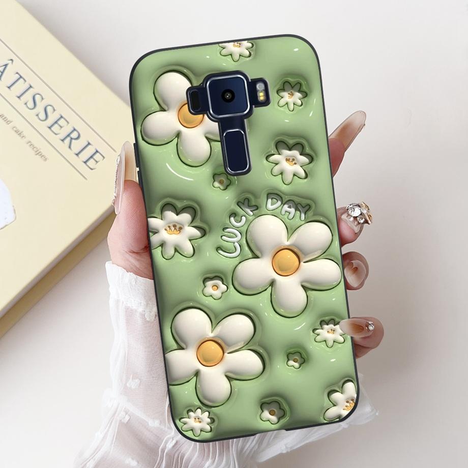 For ASUS Zenfone 3 ZE520KL Z017D 4 Max ZC520KL X008D 3 Max ZC520TL Case Soft Silicone Back Cover Love Heart Butterfly Flower Bag