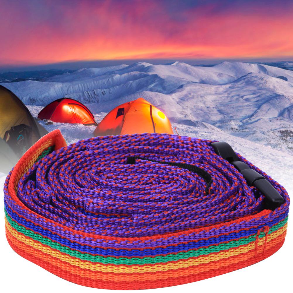 Bunte Zeltaufbewahrungshängeschnur für den Außenbereich mit Aufbewahrungstasche für Campingzubehör