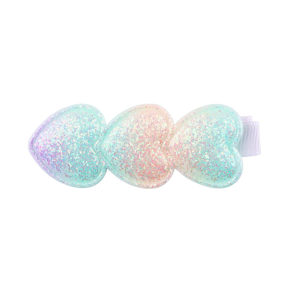 18 Stück Glitzernde Haarspangen für Mädchen Stern Herz Blume Pailletten Herzspangen Regenbogen Pferdeschwanz Haaraccessoires
