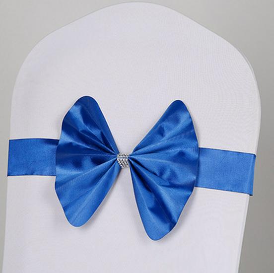 Hotel Chair Back Ribbon Bow Decoration for Weddings