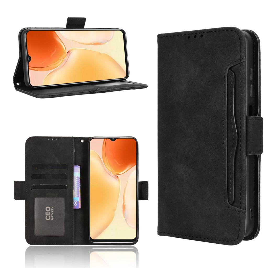 Flip Cover for Oukitel C1/C1 Pro PU Leather Full-Body Protection Shockproof Durable Retro Phone Case