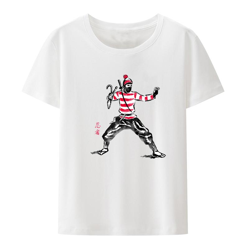 Invisible Ninja Funny Unisex Unisex Tshirt Comfortable Tops Creative Camiseta Hombre Camisa Oneck Shortsleev Humor Novelty Blouse