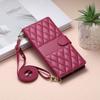 Flip Phone Case Popular for Iphone16 Mobile Phone Leather Case Crossbody Long Shoulder Strap Samsung Xiaomi OPPO