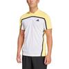 adidas Heat.Rdy Pro Freelift Henley Colorblock Casual Outdoor Sports Crew Neck Pullover Short Sleeve T-Shirt Men Tops Bright-Yellow IS8969