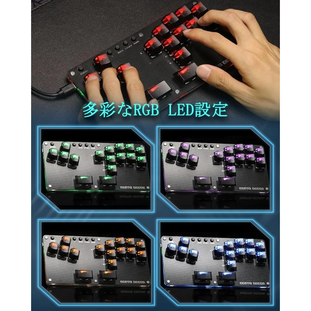 Leverless Akekon Leverless Arcade Controller B16 Кнопка для PCSwitchPS4 PS3Akekon Совместимая с горячей заменой кнопка Замена Высокая точность Высокая реакция