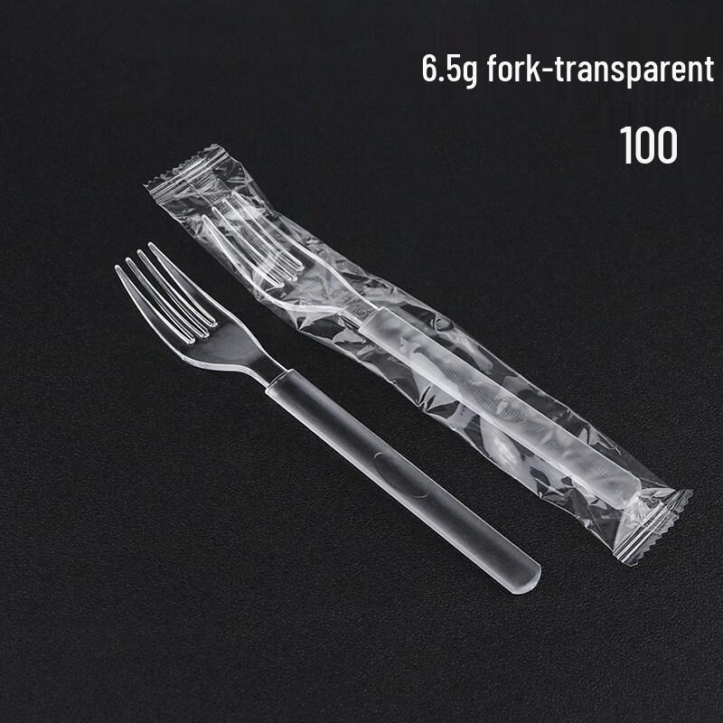 Yingtang Disposable Plastic Spoon & Fork Set