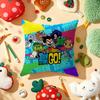 T-Teen T-Titans Go Kissenbezug Natürlicher Leinen Bio-Stoff Doppelseitiger Druck Sofa Heimdekoration Geschenk Kissenhülle