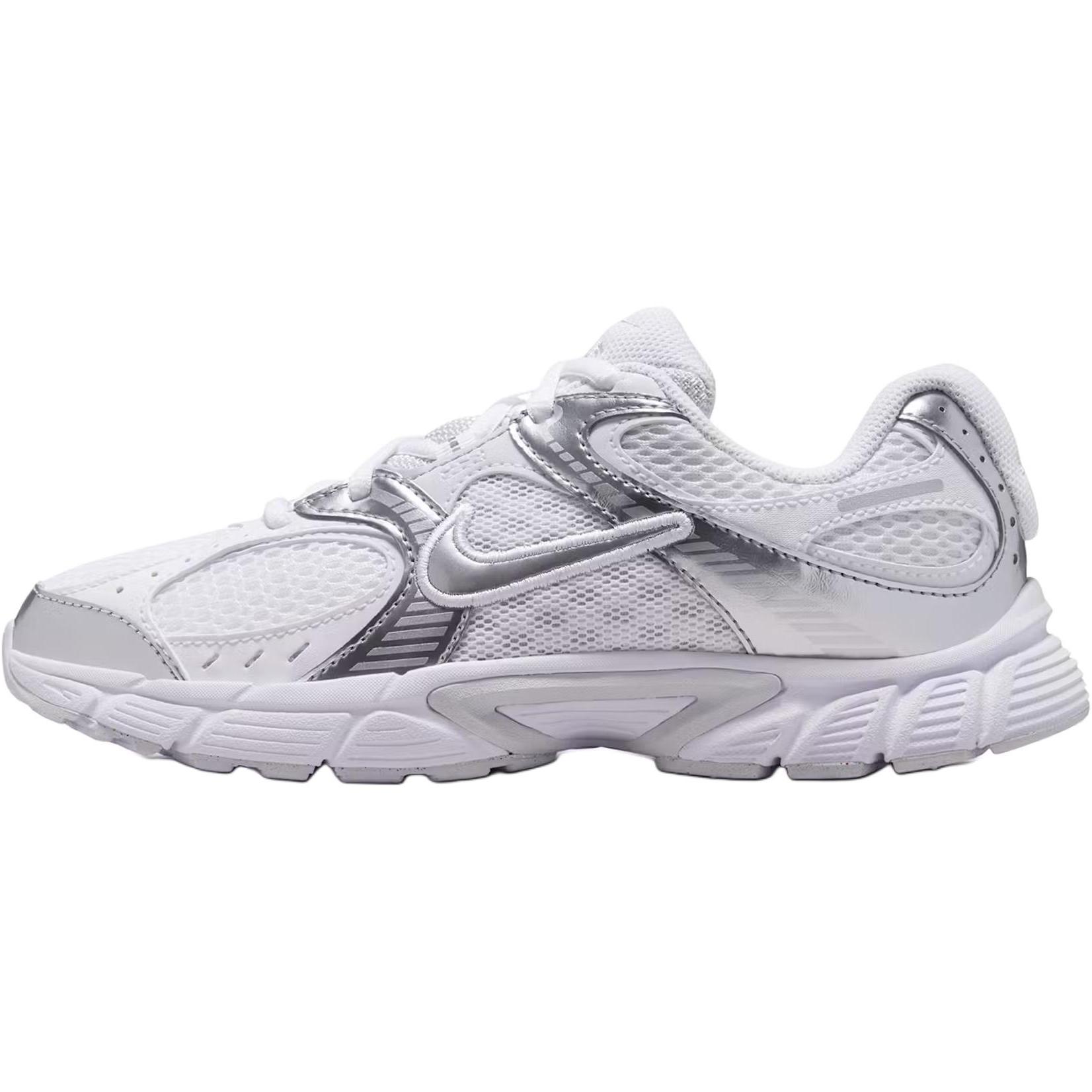 

Nike V5 RNR GS Белые металлик серебристые детские кроссовки Pure-Platinum HQ6411-103 36.5