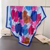 Colorful Ginkgo Satin Imitation Silk Printing Large Square Scarf Silk Scarf Shawl Headscarf Neck Protection Scarf Decorative Women'S Scarf