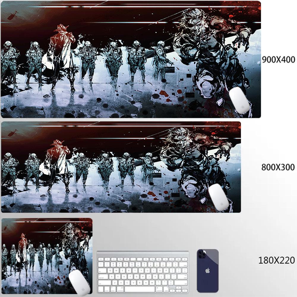 Mouse Pad Office PC HD Anime Gamer Cabinet Keyboard Pad Mousepad Metal Gear Solid Laptop Gaming Accessories Desk Mat XXL Carpet