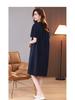 2025 Plus Size Slimming V-Neck Mid-Length Summer Dress for Women