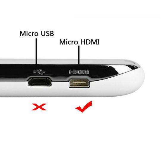 მიკრო HDMI-თან თავსებადი ტიპი D მამრობითი 90 გრადუსი მარცხნივ HDMI-თავსებადი 1.4 მამრობითი 1080P HDTV კაბელი