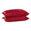 Pillowcase Satin Silk Color Bedding Envelope Closure Pillowcases