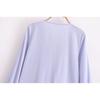 Kaslead New Arrival Women's Fashion Style Casual Minimalist Loose French Style V-neck Ruffles Long Sleeves Shirt