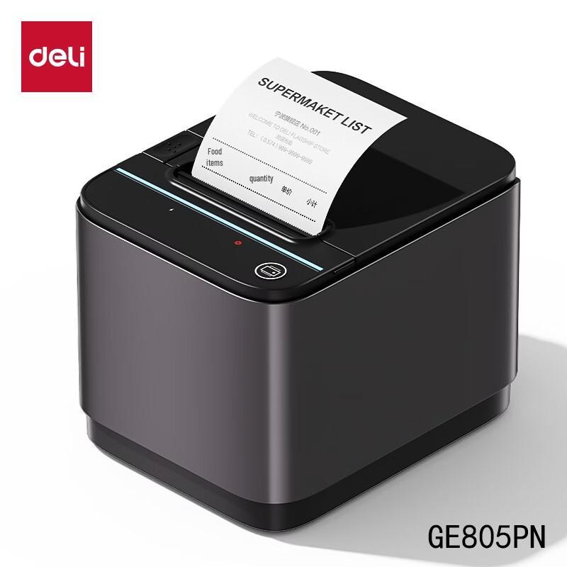 Deli 72mm Thermal Receipt Printer CN plug (adapter included)