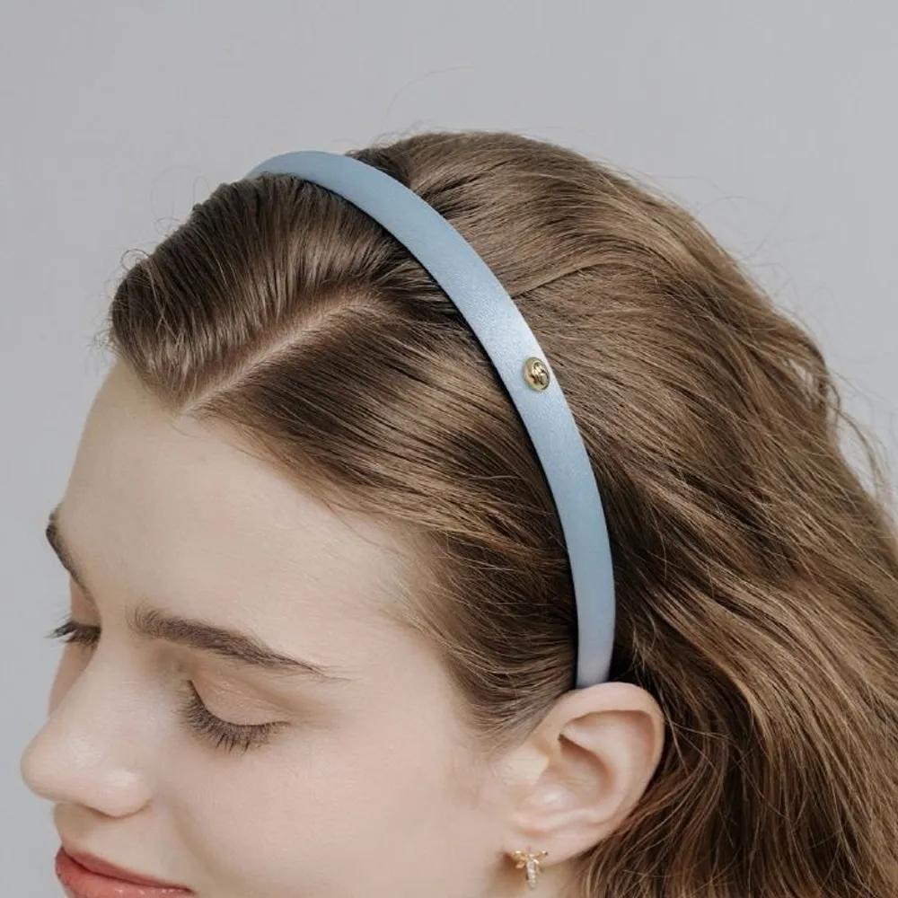 HTY023 Glossy slim blue hairband