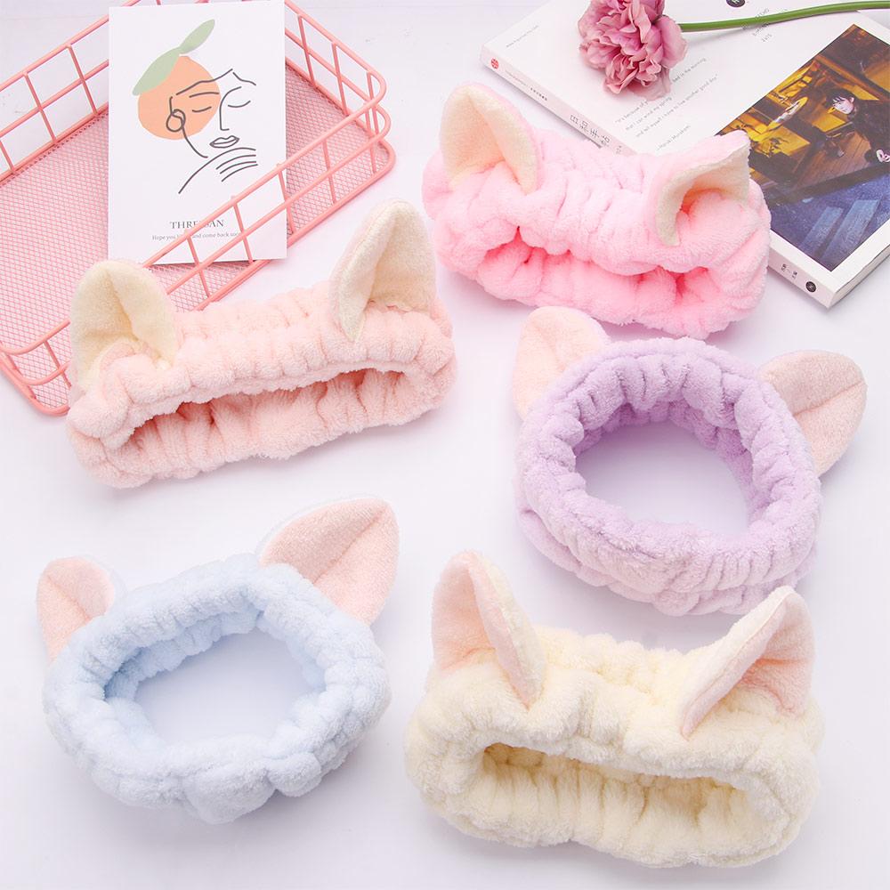 Cute Hot Headdress Makeup Tools Party Clean Face Cat Ears Hair Band Fluffy Headband