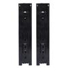 1 Pair Cold Rolled Steel Black 8 Inch Drawer Sliding Rail with 3-Section Ball Bearing