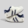 Fleece-lined Warm White Sneakers Versatile Soft-soled Casual German Training Shoes Canvas Shoes Thickened Cotton-padded Shoes