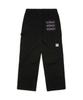 MARK GONZALES Next Sign Logo Double Knee Work Pants - Black