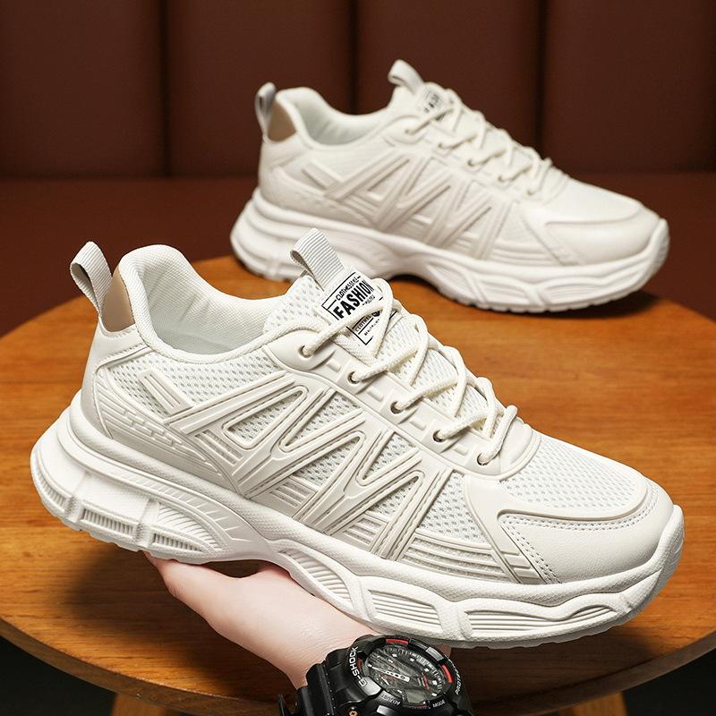 Herrenschuhe Herbst neue atmungsaktive Mesh-Schuhe Herren Trend vielseitig rutschfest verschleißfest Sportschuhe lässig Papa trendige Schuhe