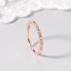 Dainty Trend Thin Rings for Women Female Inlaid Zirconia Delicate Stacking Matching Ring Fashion Gift to Female Jewelry DZR021