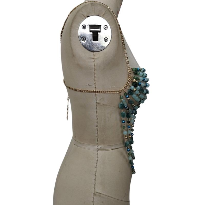 Fashionable Adjustable Body Chain Stylish Body Jewelry Multilayer Chest Jewelry Suitable for Enhancing Any Outfit