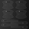 Car Anti-scratch Protective Film Car Door Handle Stickers for TRD Toyota Corolla Auris Yaris Rav4 CHR Camry40 Prius