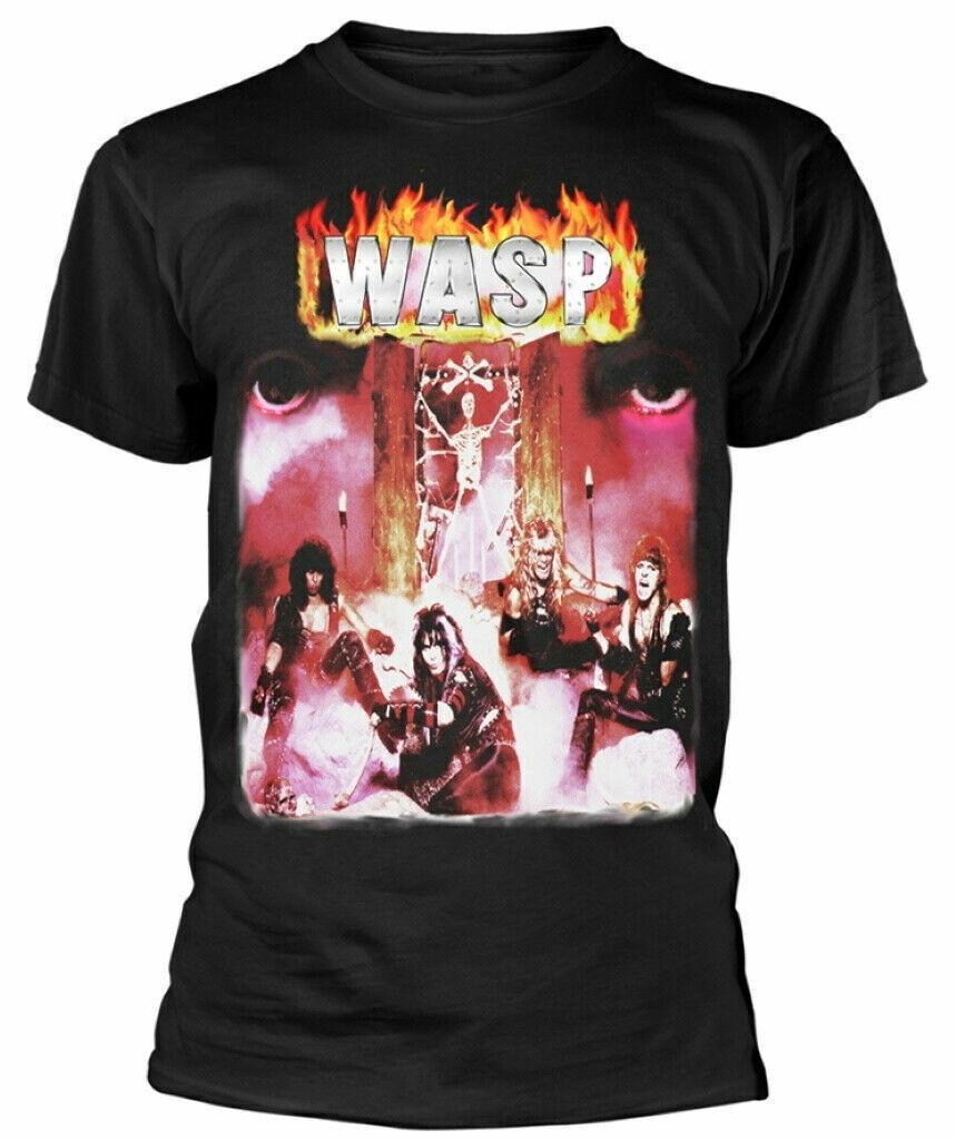 WASP First Album Band music Short Sleeve Cotton black unisex All size S5XL S