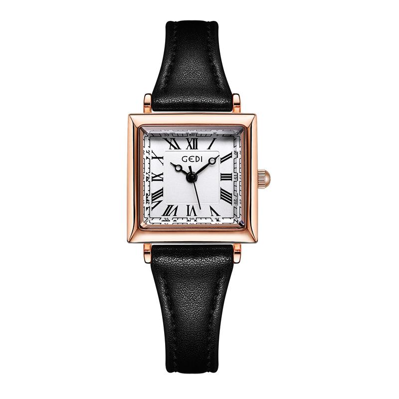 Creative Small Waist Belt Watch Student Small Square Disc Retro Watch Simple Quartz Ladies Watch