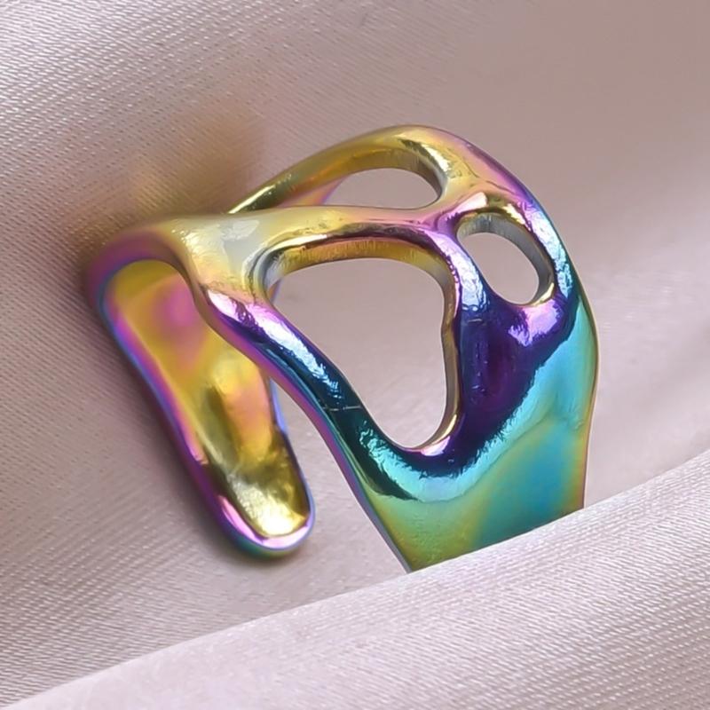 Adjustable Rings Fashion Finger Jewelry Opening Rings Alloy Texture Suitable for Daily and Party Various Occasion